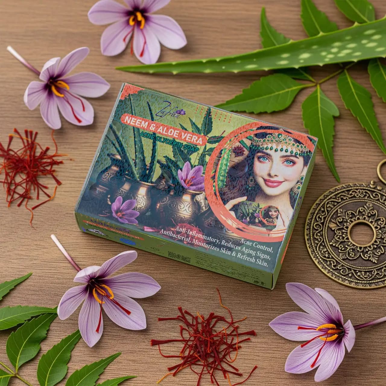 Zafran Neem & Aloe Vera Soap